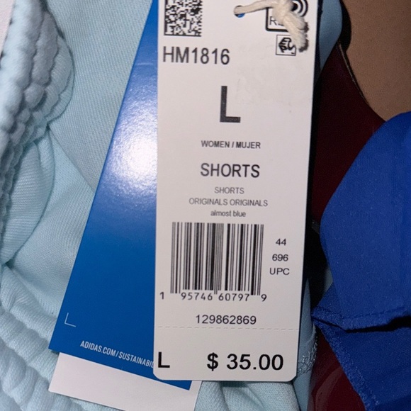 2/$20 NWT Women’sAdidas Originals Adicolor French Terry Shorts-size large - Picture 5 of 8